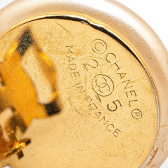 シャネル ヴィンテージ ココマーク フェイクパール イヤリング ゴールド メッキ レディース CHANEL 【中古】