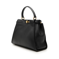フェンディ ピーカブー セレリア ミディアム ハンドバッグ ショルダーバッグ 2WAY 8BN290 ブラック レザー レディース FENDI 【中古】