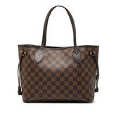 ルイ ヴィトン ダミエ ネヴァーフルPM トートバッグ ハンドバッグ N41359 エベヌ ブラウン PVC レザー レディース LOUIS VUITTON 【中古】
