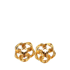 シャネル ココマーク チェーン モチーフ イヤリング ゴールド メッキ レディース CHANEL 【中古】