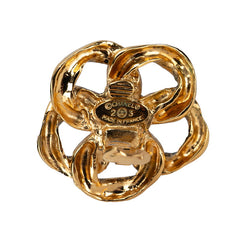 シャネル ココマーク チェーン モチーフ イヤリング ゴールド メッキ レディース CHANEL 【中古】