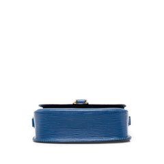 ルイ ヴィトン エピ ミニサンクルー 斜め掛け ショルダーバッグ M52215 トレドブルー レザー レディース LOUIS VUITTON 中古
