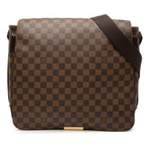 ルイ ヴィトン ダミエ バスティーユ 斜め掛け ショルダーバッグ N45258 ブラウン PVC レザー メンズ LOUIS VUITTON 【中古】