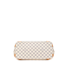 ルイ ヴィトン ダミエ アズール ハムステッドMM ショルダーバッグ トートバッグ N51206 ホワイト PVC レザー レディース LOUIS VUITTON 【中古】