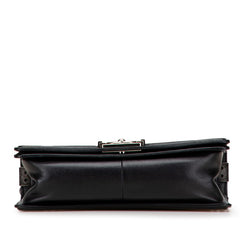 シャネル ボーイシャネル25 ココマーク チェーン ショルダーバッグ ブラック ラムスキン レディース CHANEL 【中古】