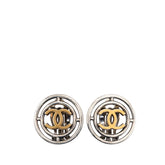 シャネル ココマーク ヴィンテージ ラウンド イヤリング 96P ゴールド シルバー メッキ レディース CHANEL 【中古】