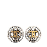 シャネル ココマーク ヴィンテージ ラウンド イヤリング 96P ゴールド シルバー メッキ レディース CHANEL 【中古】