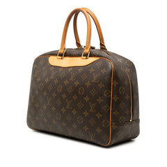 ルイ ヴィトン モノグラム ドーヴィル ハンドバッグ M47270 ブラウン PVC レザー レディース LOUIS VUITTON 【中古】