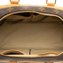 ルイ ヴィトン モノグラム ドーヴィル ハンドバッグ M47270 ブラウン PVC レザー レディース LOUIS VUITTON 【中古】