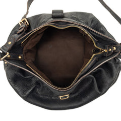 ルイ ヴィトン モノグラム マヒナ XS 斜めかけ ショルダーバッグ M95660 ノワール ブラック レザー レディース LOUIS VUITTON 中古