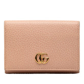グッチ GGマーモント カードケース 474748 ピンク レザー レディース GUCCI 【中古】