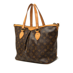 ルイ ヴィトン モノグラム パレルモPM ハンドバッグ ショルダーバッグ 2WAY M40145 ブラウン PVC レザー レディース LOUIS VUITTON 中古