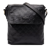 グッチ グッチシマ 斜め掛け ショルダーバッグ 223666 ブラック レザー レディース GUCCI 中古
