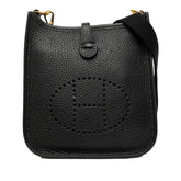 エルメス エブリン アマゾン TPM ショルダーバッグ ポシェット Z刻印 ブラック トリヨンクレマンス レディース HERMES 中古