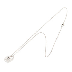 ルイ ヴィトン パンダンティフクールPM ダイヤモンド ペンダントネックレス Q93214 シルバー K18WG ホワイトゴールド ダイヤモンド レディース LOUIS VUITTON 【中古】