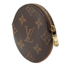 ルイ ヴィトン モノグラム ポルトモネロン コインケース 小銭入れ M61926 ブラウン PVC レザー レディース LOUIS VUITTON 【中古】