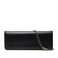 サルヴァトーレフェラガモ チェーン ショルダーバッグ ネイビー レザー レディース Salvatore Ferragamo 【中古】
