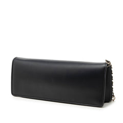 サルヴァトーレフェラガモ チェーン ショルダーバッグ ネイビー レザー レディース Salvatore Ferragamo 【中古】