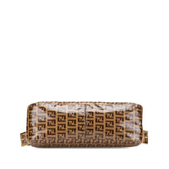 フェンディ ズッキーノ マンマバケット ワンショルダーバッグ ハンドバッグ 26725 ベージュ ブラウン ビニール レザー レディース FENDI 【中古】