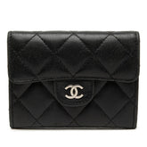 シャネル マトラッセ ココマーク コインケース 小銭入れ ブラック ラムスキン レディース CHANEL 【中古】