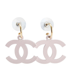 シャネル ココマーク ピアス ゴールド ピンク メッキ レディース CHANEL 【中古】