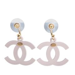 シャネル ココマーク ピアス ゴールド ピンク メッキ レディース CHANEL 【中古】