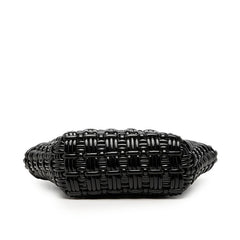 バレンシアガ ビストロXXS ハンドバッグ ショルダーバッグ 2WAY 678028 ブラック エナメル レディース BALENCIAGA 【中古】