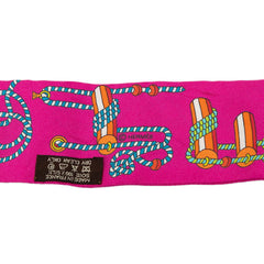 エルメス ツイリー CORDAGES コルダージュ スカーフ パープル系 シルク レディース HERMES 【中古】