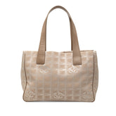 シャネル ココマーク ニュートラベルPM トートバッグ ショルダーバッグ ピンク キャンバス レザー レディース CHANEL 【中古】