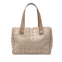 シャネル ココマーク ニュートラベルPM トートバッグ ショルダーバッグ ピンク キャンバス レザー レディース CHANEL 【中古】