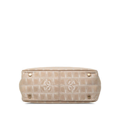 シャネル ココマーク ニュートラベルPM トートバッグ ショルダーバッグ ピンク キャンバス レザー レディース CHANEL 【中古】