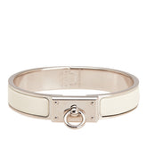 エルメス クリック アノー バングル シルバー ホワイト メタル レディース HERMES 【中古】