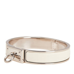 エルメス クリック アノー バングル シルバー ホワイト メタル レディース HERMES 【中古】