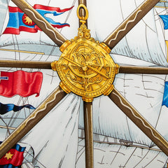 エルメス カレ90 VIVE LE VENT 風よ吹け スカーフ マルチカラー シルク レディース HERMES 【中古】