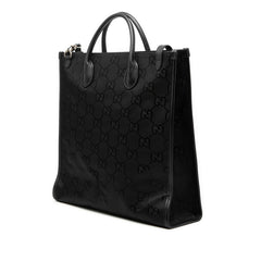 グッチ GGナイロン オフ ザ グリッド ロング ハンドバッグ ショルダーバッグ 2WAY 630355 ブラック ナイロン レザー レディース GUCCI 【中古】