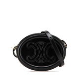 セリーヌ トリオンフ ショルダーバッグ ブラック レザー レディース CELINE 【中古】