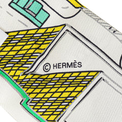 エルメス ツイリー PANTIN CITY パンタン シティ スカーフ マルチカラー シルク レディース HERMES 【中古】