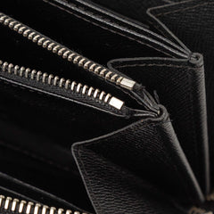 ルイ ヴィトン エピ ジッピーウォレット ラウンドファスナー 長財布 M60072 ノワール ブラック レザー レディース LOUIS VUITTON 【中古】
