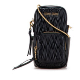 ミュウミュウ マテラッセ ショルダーバッグ 5BP066 ブラック レザー レディース MIUMIU 【中古】