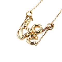 ルイ ヴィトン LV&ME LOVE チェーン ブレスレット M62844 ゴールド メッキ レディース LOUIS VUITTON 【中古】