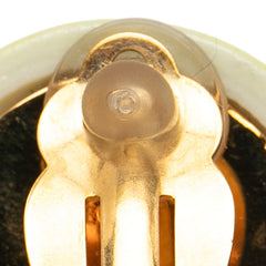 シャネル ココマーク イヤリング ライトグリーン ゴールド メッキ レディース CHANEL 【中古】