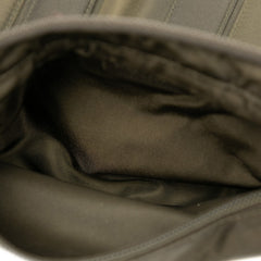 プラダ 三角ロゴプレート 1999AW CHEST RIG セキュリティ ボディバッグ ウエストバッグ 1BL018 カーキグリーン ブラック ナイロン メンズ PRADA 【中古】