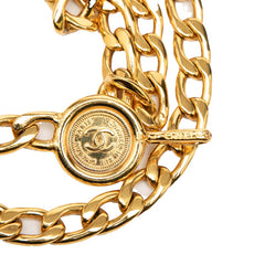 シャネル ココマーク 31 RUE CAMBON PARIS チェーンベルト ゴールド メッキ レディース CHANEL 中古