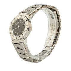 ブルガリ ブルガリブルガリ 腕時計 BB23SS クオーツ ブラック文字盤 ステンレススチール レディース BVLGARI 【中古】