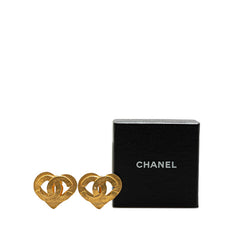 シャネル ヴィンテージ ココマーク ハート イヤリング ゴールド メッキ レディース CHANEL 【中古】