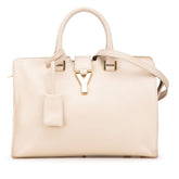 サンローラン Yライン カバスシック ハンドバッグ ショルダーバッグ 2WAY ベージュ ゴールド レザー レディース SAINT LAURENT 【中古】