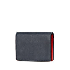 ディオール CDロゴ カードケース ネイビー レッド レザー レディース Dior 【中古】