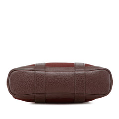 エルメス ガーデンファイルPM ハンドバッグ ショルダーバッグ 2WAY ブラウン系 トワルオフィシエ レザー レディース HERMES 【中古】