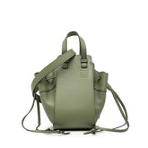 ロエベ ハンモック ミニ ハンドバッグ ショルダーバッグ 2WAY アボカドグリーン レザー レディース LOEWE 中古