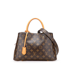 ルイ ヴィトン モノグラム モンテーニュBB ハンドバッグ ショルダーバッグ 2WAY M41055 ブラウン PVC レザー レディース LOUIS VUITTON 【中古】